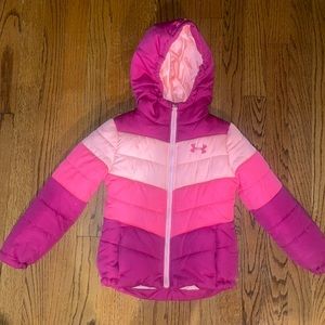 Pink under armor puffer